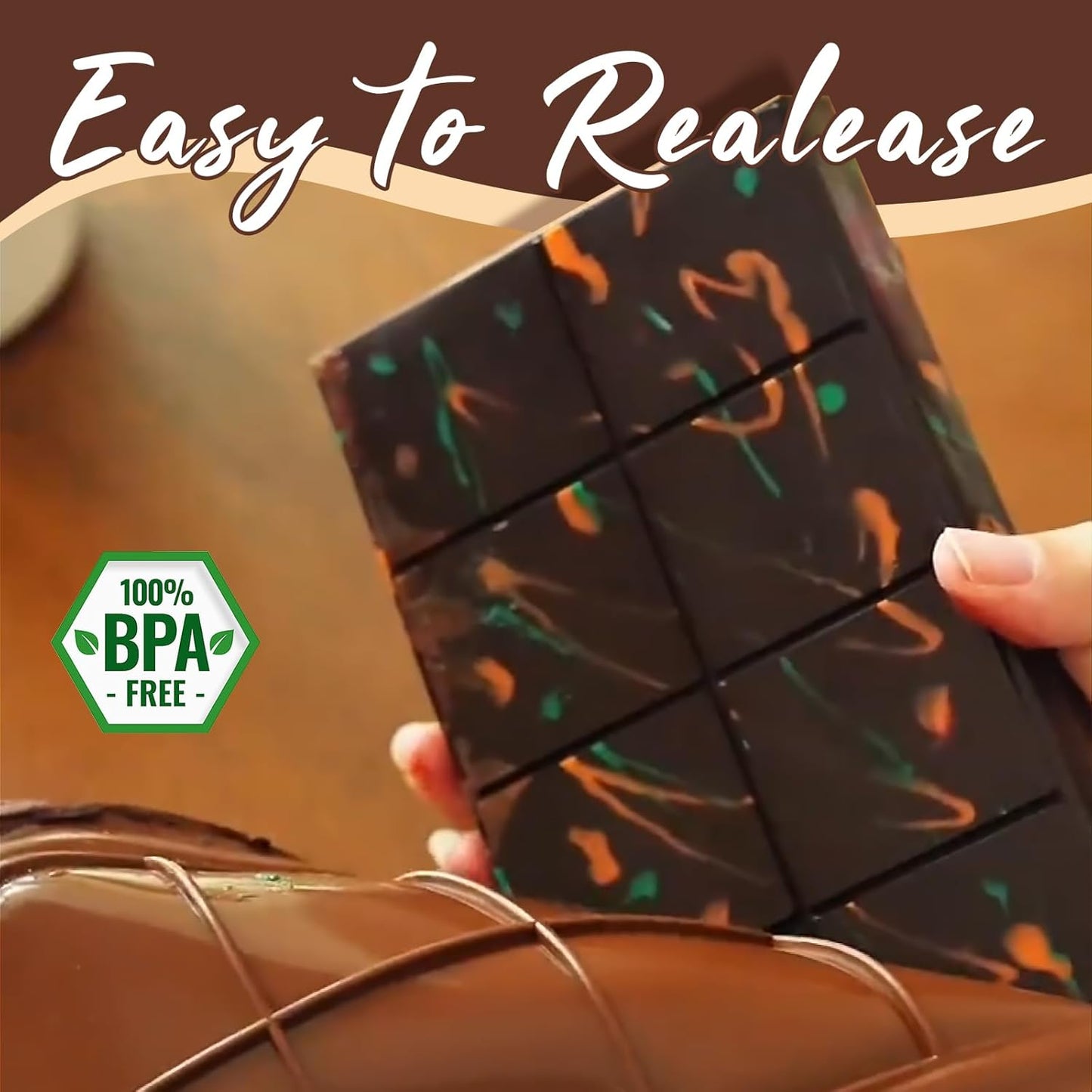 Luxury Dubai Chocolate Bar Mold + FREE RECIPE BOOK