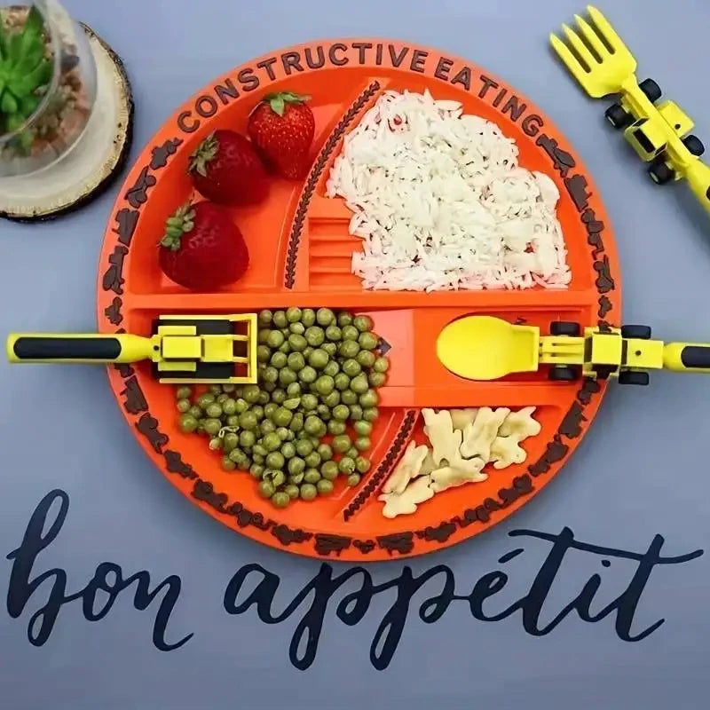 Plate and Utensils Set For Kids