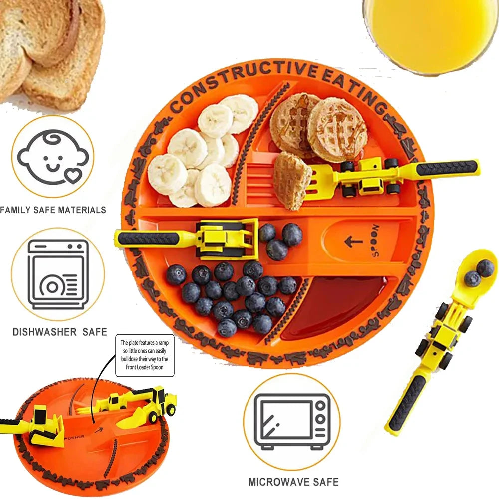 Plate and Utensils Set For Kids