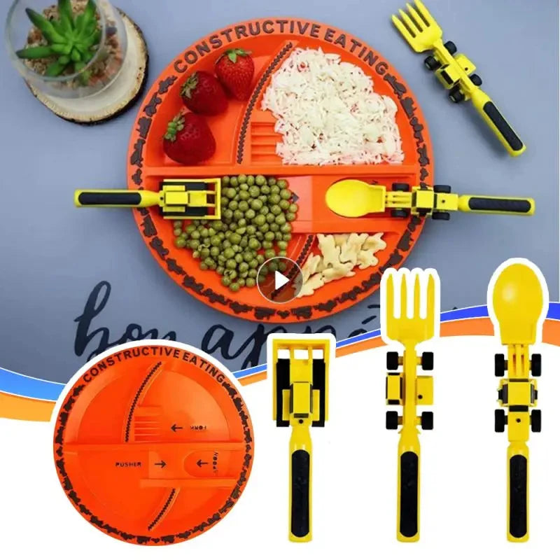 Plate and Utensils Set For Kids