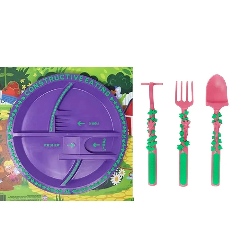 Plate and Utensils Set For Kids