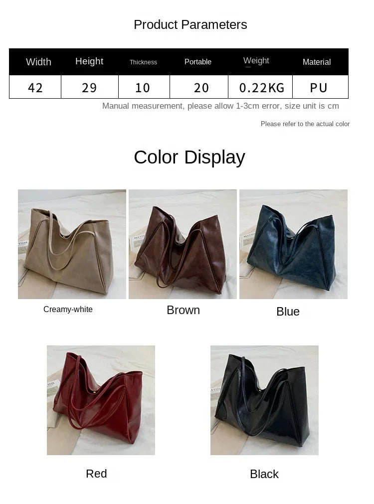 Large Leather Shoulder Bag